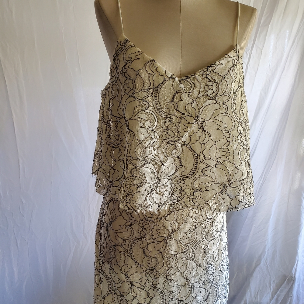 White lace maxi dress